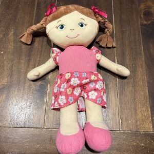 Publix Plush Doll My First Dolly Paint Splatters Embroidered Eyes 2024 Soft Doll